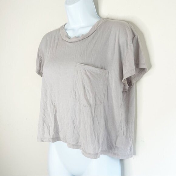 Cheap Monday Holly Tee T-Shirt Boxy Flowy Cropped Sheer Lightweight Size XS - Picture 13 of 14